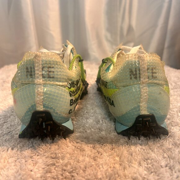Size 8.5 - Off-White x Nike Waffle Racer Vivid Sky - Picture 4 of 6